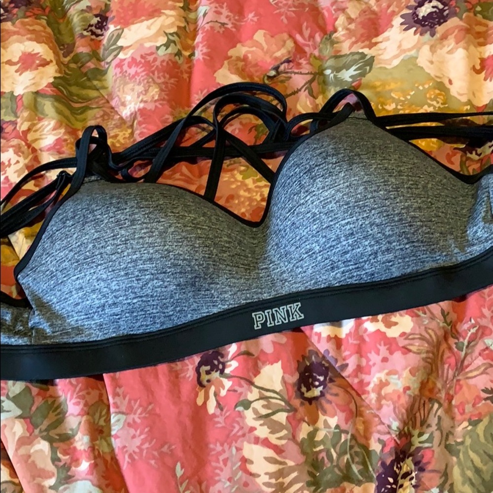Pink sports bra - push up